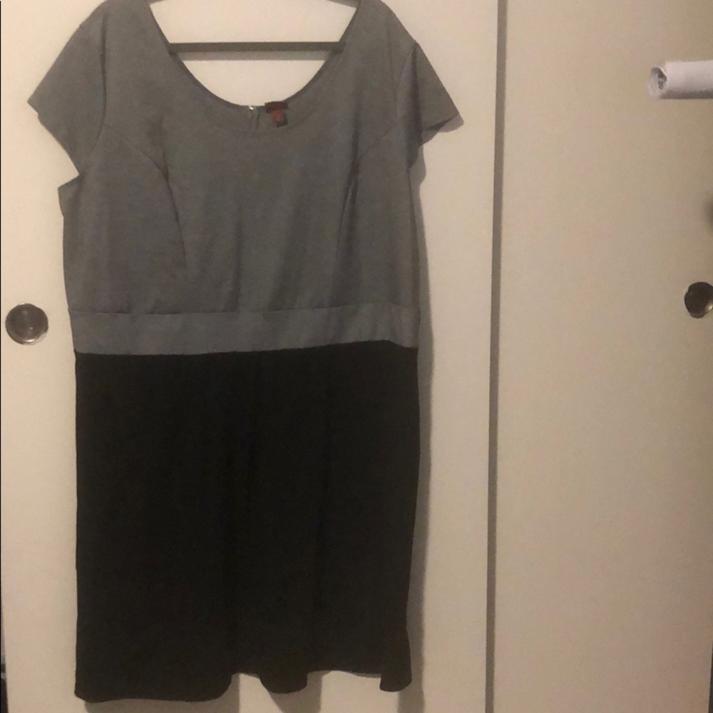 Black and grey dress